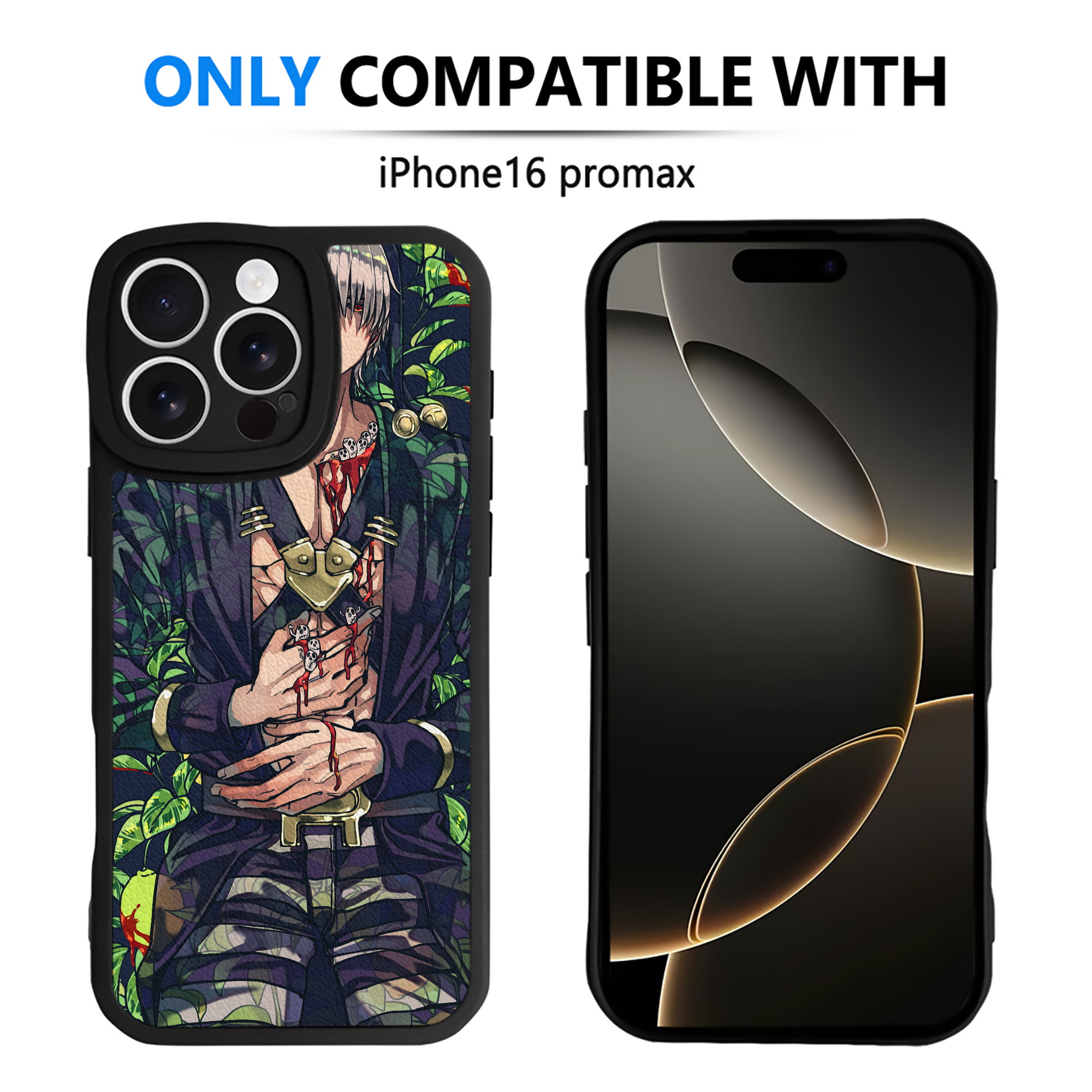 （画像用） ジョジョの奇妙な冒険 JoJo's Bizarre Adventure 【iPhone 16シリーズ対応】シリコンスマホケース（レザー調） 材質：シリコン